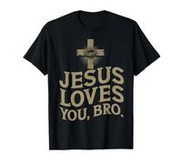 Jesús te ama Hermano Cristiano Creyente Católicos Adorador Camiseta