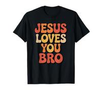 Jesús te ama Hermano Cristiano Creyente Fe Dios Religioso Camiseta