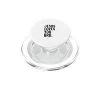 Jesús te ama, Hermano, Divertida fe Cristiana, Esperanza, Confianza en Dios PopSockets PopGrip para MagSafe