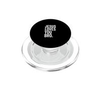 Jesús te ama, Hermano, Divertida fe Cristiana, Esperanza, Confianza en Dios PopSockets PopGrip para MagSafe