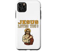 Jesús te ama Hermano Divertido fe Cristiana Jesús Carcasa para iPhone 11 Pro MAX