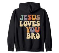 Jesús Te Ama Hermano Hermandad Espiritual Sudadera con Capucha