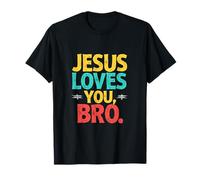 Jesús Te Ama Hermano Inspirador Fe Camiseta