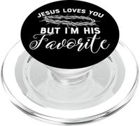 Jesús te ama pero yo soy su favorito PopSockets PopGrip para MagSafe