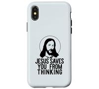 JESÚS TE Salva DE Pensar Meme Ateo Divertido Carcasa para iPhone X/XS