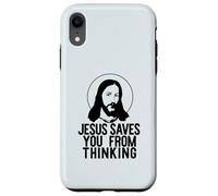 JESÚS TE Salva DE Pensar Meme Ateo Divertido Carcasa para iPhone XR