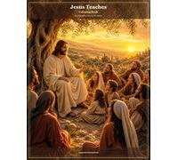 Jesus Teaches Coloring Book: Peaceful Biblical Scenes for Adults