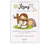 Jesus Tells me the bible: Christian Coloring Book for Kids Ages 2-5 with Autism, ADHD & Anxiety: Bible Stories and Affirmations to Help Your Special Needs Child Feel Safe, Calm and Loved by God