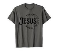 Jesus The Life - Verso bíblico Inspirador Fe Cristiana Camiseta