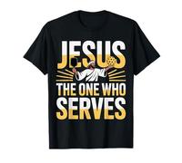 Jesus The One Who Serves Pickleball religioso - Camiseta