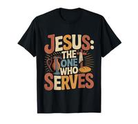 Jesus The One Who Serves Pickleball religioso Camiseta