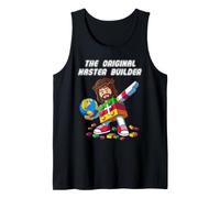 Jesus The Original Master Builder Christian Cross Faith Camiseta sin Mangas