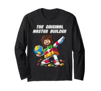 Jesus The Original Master Builder Christian Cross Faith Manga Larga