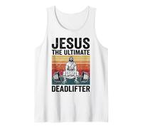 Jesus The Ultimate Deadlifter Camiseta sin Mangas