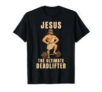 Jesus The Ultimate Deadlifter, Divertido Gimnasio Cristiano Camiseta