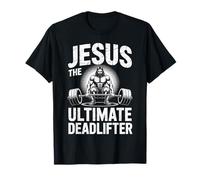 Jesus The Ultimate Deadlifter, Divertido Gimnasio Cristiano Camiseta