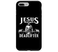 Jesus The Ultimate Deadlifter Funny Christian Workout Gym Carcasa para iPhone 7 Plus/8 Plus