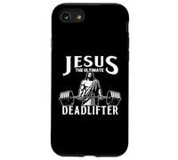 Jesus The Ultimate Deadlifter Funny Christian Workout Gym Carcasa para iPhone SE (2020) / 7/8
