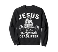 Jesus The Ultimate Deadlifter Inspiración Cristiana Gimnasio Sudadera
