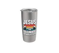 Jesus The Ultimate Deadlifter Vaso térmico de acero inoxidable de doble pared