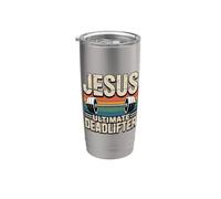 Jesus The Ultimate Deadlifter Vaso térmico de acero inoxidable de doble pared