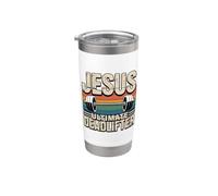 Jesus The Ultimate Deadlifter Vaso térmico de acero inoxidable de doble pared