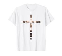 Jesus The Way The Truth and The Life - John 14:6 Cross Camiseta