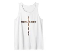Jesus The Way The Truth and The Life - John 14:6 Cross Camiseta sin Mangas