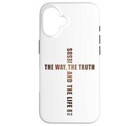 Jesus The Way The Truth and The Life - John 14:6 Cross Carcasa para iPhone 16