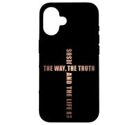 Jesus The Way The Truth and The Life - John 14:6 Cross Carcasa para iPhone 16