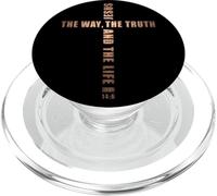 Jesus The Way The Truth and The Life - John 14:6 Cross PopSockets PopGrip para MagSafe