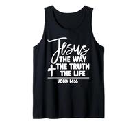 Jesús The Way The Truth The Life Camiseta Orgullo de la Biblia Camiseta sin Mangas