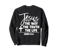 Jesús The Way The Truth The Life Camiseta Orgullo de la Biblia Sudadera