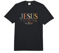 Jesus The Way The Truth The Life Christian Faith Comfort Colors Adult Heavyweight T-Shirt