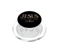 Jesus The Way The Truth The Life Christian Faith PopSockets PopGrip para MagSafe