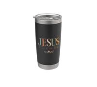 Jesus The Way The Truth The Life Christian Faith Vaso térmico de acero inoxidable de doble pared