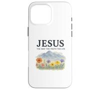 Jesus The Way The Truth The Life Watercolor Mountains Carcasa para iPhone 16 Pro MAX