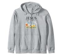 Jesus The Way The Truth The Life Watercolor Mountains Sudadera con Capucha