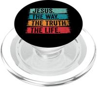 Jesus The Way Truth and The Life Vintage Christian Worship PopSockets PopGrip para MagSafe