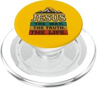 Jesus The Way Truth Life Mujeres Hombres Regalo de adoración Cristiana PopSockets PopGrip para MagSafe