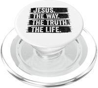 Jesus The Way Truth Life Vintage Christian Worship Retro PopSockets PopGrip para MagSafe