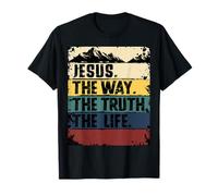 Jesus The Way Truth Life Women Men Kids Christian Worship Camiseta