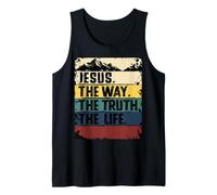 Jesus The Way Truth Life Women Men Kids Christian Worship Camiseta sin Mangas