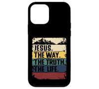 Jesus The Way Truth Life Women Men Kids Christian Worship Carcasa para iPhone 12 Mini