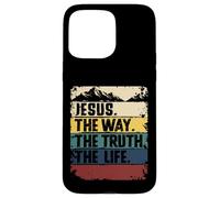 Jesus The Way Truth Life Women Men Kids Christian Worship Carcasa para iPhone 15 Pro MAX
