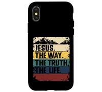 Jesus The Way Truth Life Women Men Kids Christian Worship Carcasa para iPhone X/XS