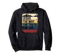 Jesus The Way Truth Life Women Men Kids Christian Worship Sudadera con Capucha