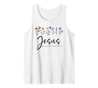 Jesus The Way Truth The Life Christian Bible Verse God Quote Camiseta sin Mangas