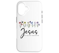 Jesus The Way Truth The Life Christian Bible Verse God Quote Carcasa para iPhone 16