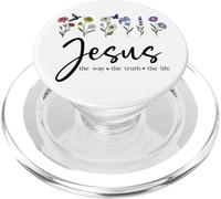 Jesus The Way Truth The Life Christian Bible Verse God Quote PopSockets PopGrip para MagSafe